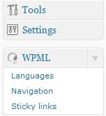 WPML Menu