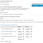 Language switcher design