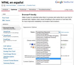 FeedBurner BrowserFriendly