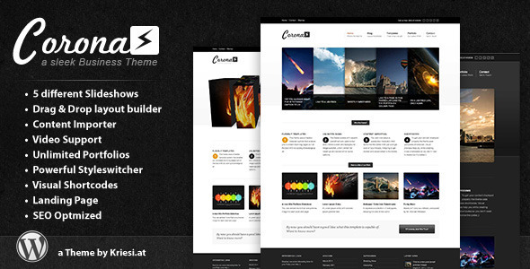 Corona WordPress theme Corona WordPress