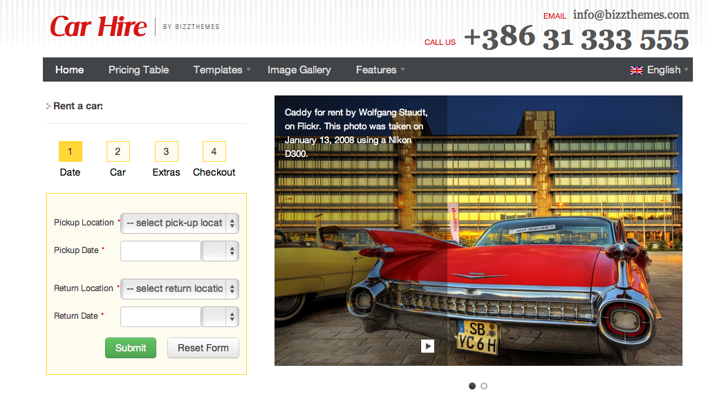 car-hire-theme
