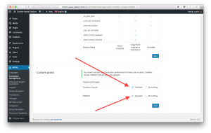 Translate condition groups and sidebars