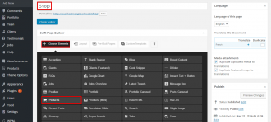 Create the shop page