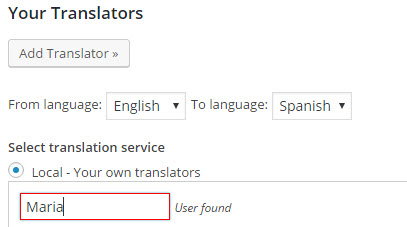 Adding a translator to the site
