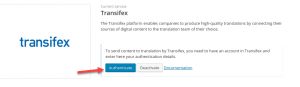 Authenticating Transifex