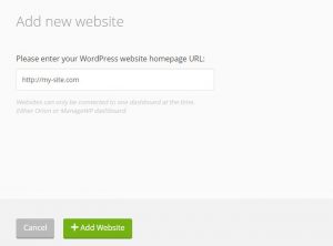 ManageWP Add Site