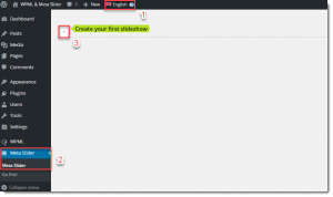 Creat default language slider