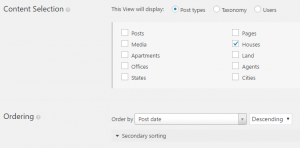 Setting up a View - 1. Choose which content to display
